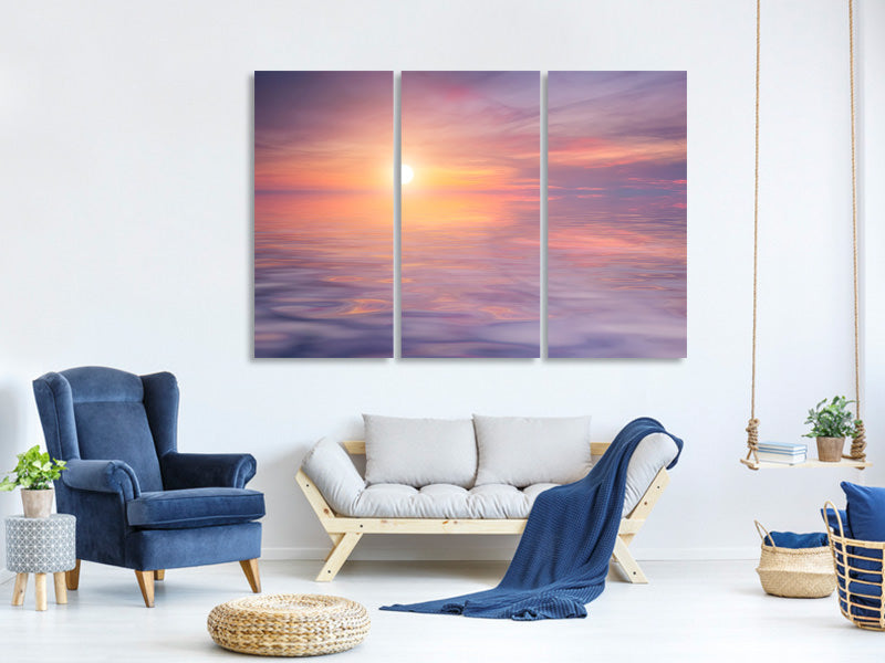 3-piece-canvas-print-sunset-by-the-lake