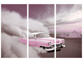 3-piece-canvas-print-vintage-car-in-the-desert-sand