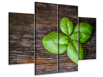 4-piece-canvas-print-basil-leaf-in-xxl