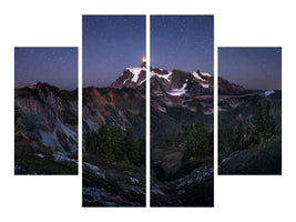 4-piece-canvas-print-blood-moon-over-mt-shuksan