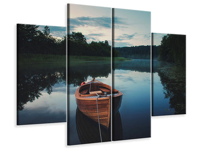 4-piece-canvas-print-boat-in-fog