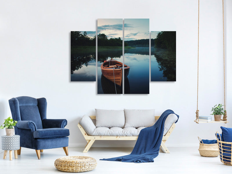 4-piece-canvas-print-boat-in-fog