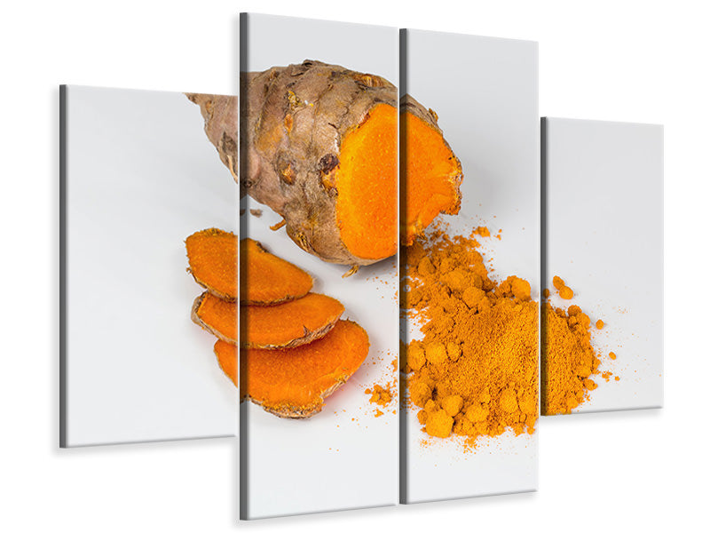 4-piece-canvas-print-fresh-turmeric