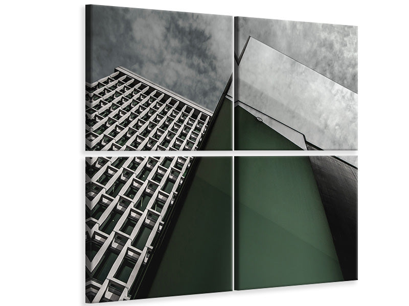 4-piece-canvas-print-green-panel