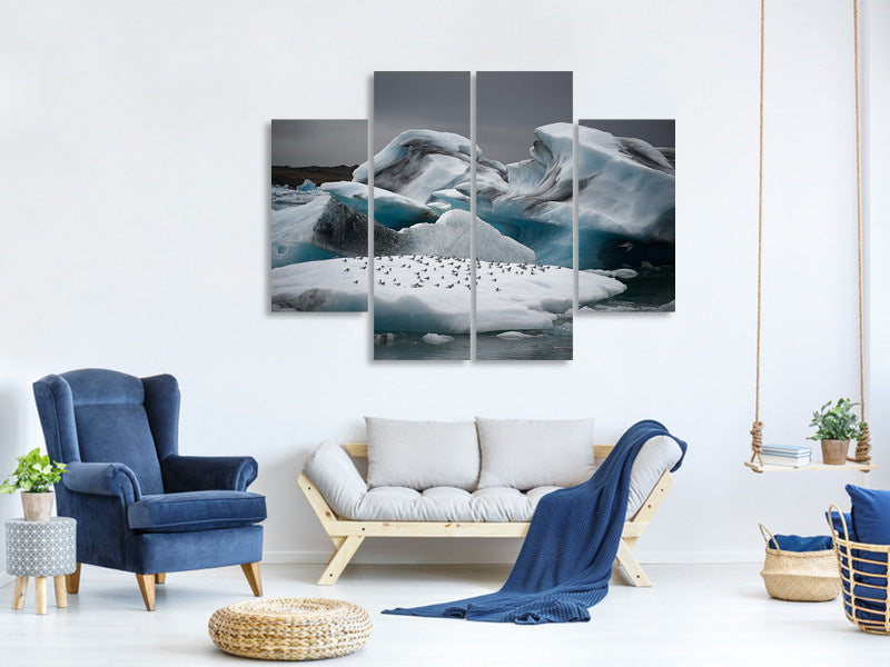 4-piece-canvas-print-in-the-land-of-fire-and-ice