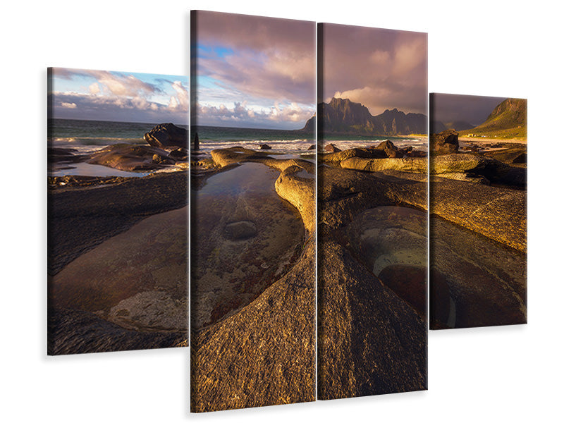 4-piece-canvas-print-last-light-of-the-day