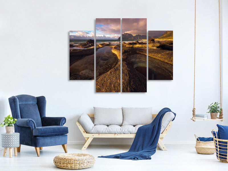 4-piece-canvas-print-last-light-of-the-day