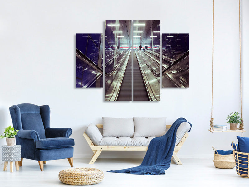 4-piece-canvas-print-modern-escalators