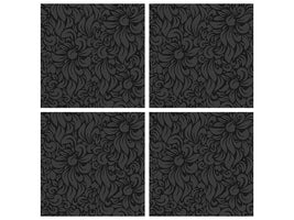 4-piece-canvas-print-rococo-pattern