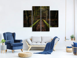 4-piece-canvas-print-the-way-to-the-forest