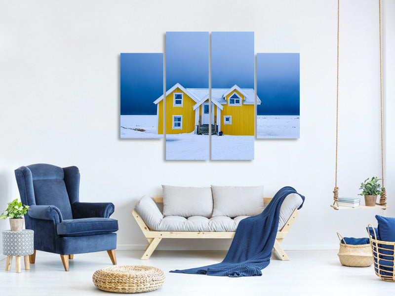 4-piece-canvas-print-the-yellow-house