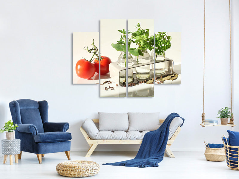 4-piece-canvas-print-tomatoes-and-herbs