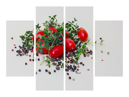 4-piece-canvas-print-tomatoes-and-thyme