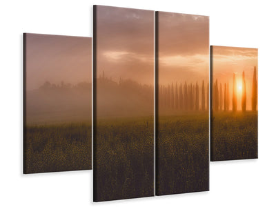 4-piece-canvas-print-tuscany-sunrising