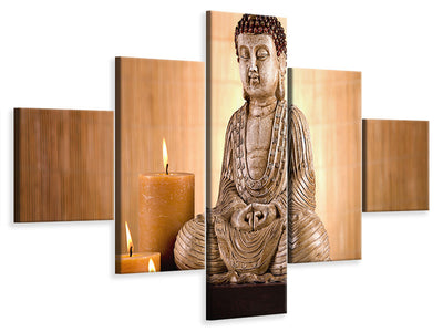 5-piece-canvas-print-buddha-in-meditation