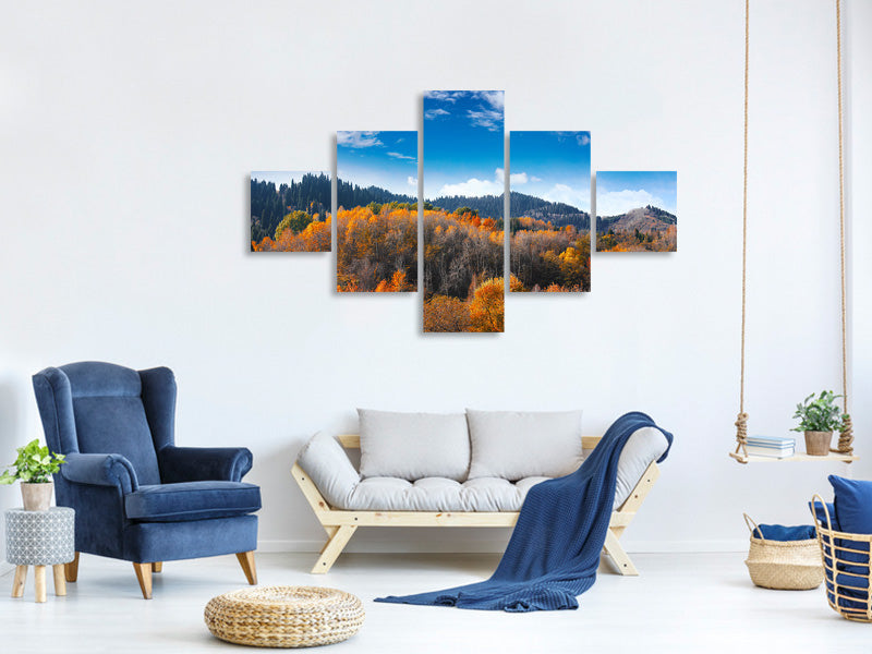 5-piece-canvas-print-clouds-gather