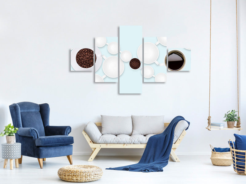 5-piece-canvas-print-coffee-time