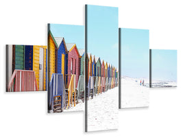 5-piece-canvas-print-colorful-beach-houses