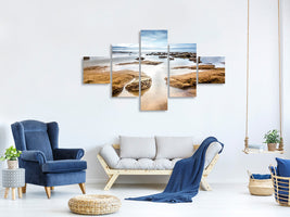 5-piece-canvas-print-mystic-mood-by-the-sea