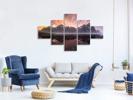 5-piece-canvas-print-reflection-a