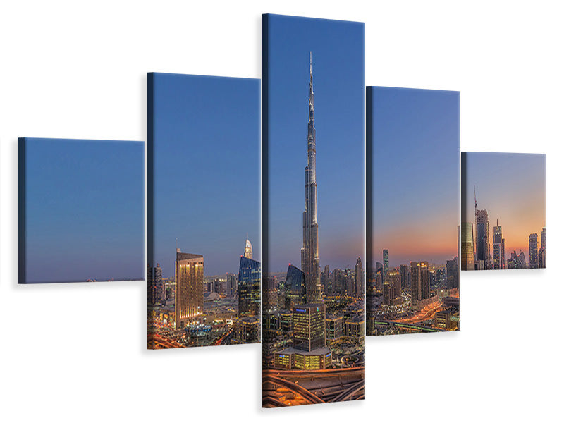 5-piece-canvas-print-the-amazing-burj-khalifah
