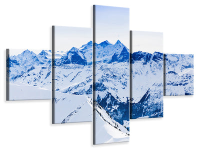 5-piece-canvas-print-the-swiss-alps