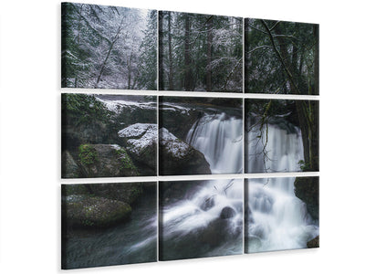 9-piece-canvas-print-first-snow-at-the-falls