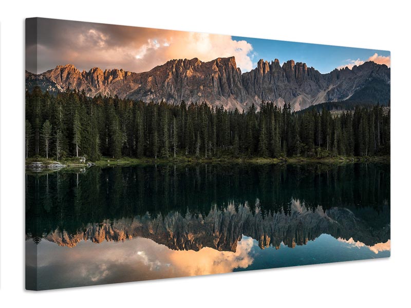 canvas-print-sunset-at-lake-carezza-x