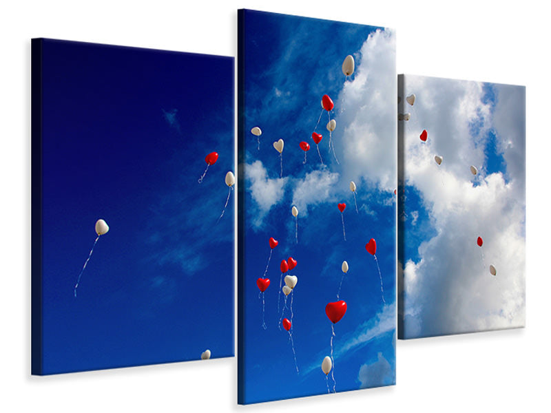 modern-3-piece-canvas-print-a-sky-full-of-hearts