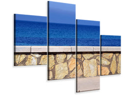 modern-4-piece-canvas-print-at-the-beach-promenade