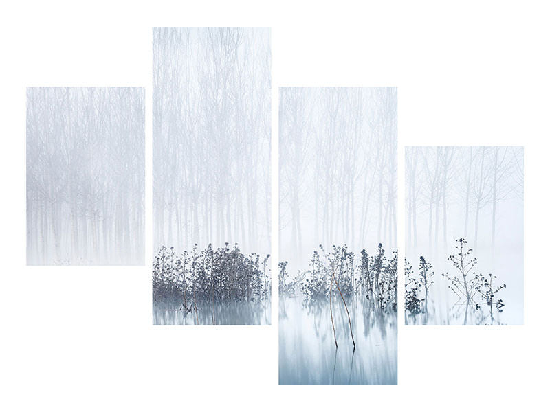 modern-4-piece-canvas-print-cold-and-foggy-morning-in-the-swamp