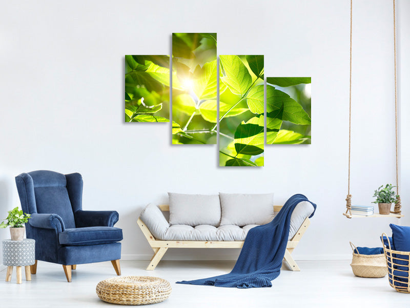 modern-4-piece-canvas-print-go-green