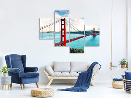 modern-4-piece-canvas-print-red-golden-gate-bridge