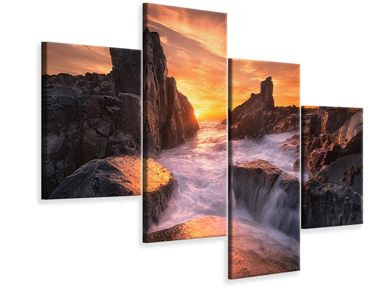 modern-4-piece-canvas-print-the-edge-of-the-world