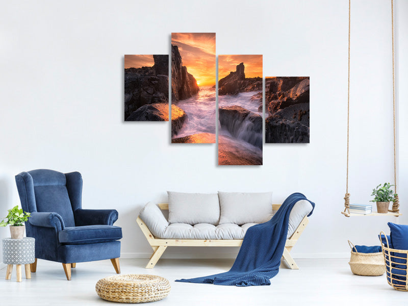 modern-4-piece-canvas-print-the-edge-of-the-world