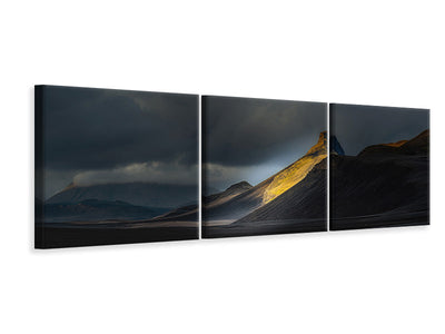 panoramic-3-piece-canvas-print-ristindur-highlands-iceland
