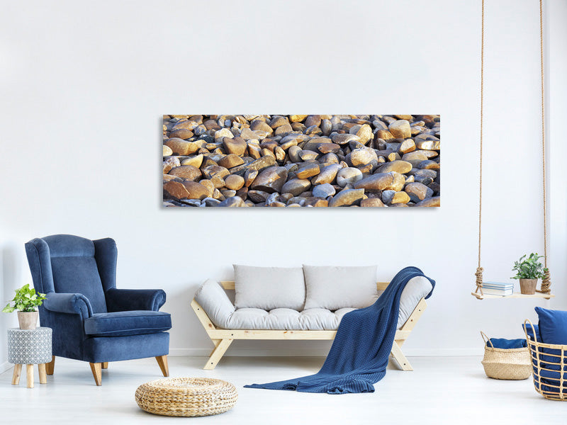 panoramic-canvas-print-beach-stones-ii