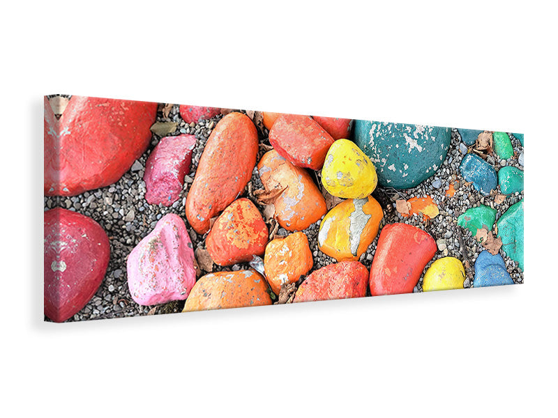 panoramic-canvas-print-colorful-stones