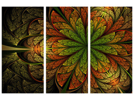 3-piece-canvas-print-abstract-floral-pattern