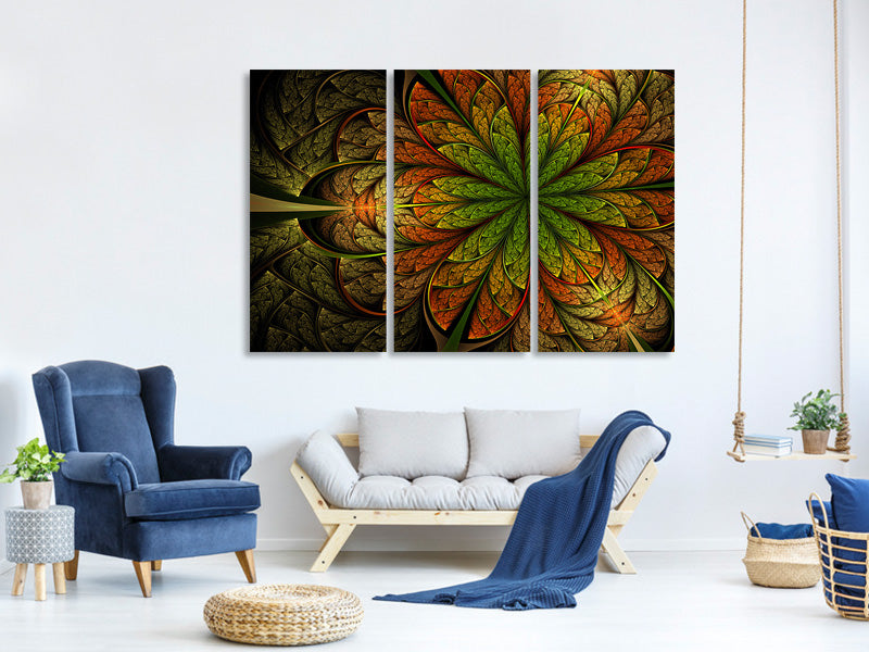 3-piece-canvas-print-abstract-floral-pattern