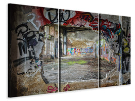 3-piece-canvas-print-graffiti-in-old-warehouse