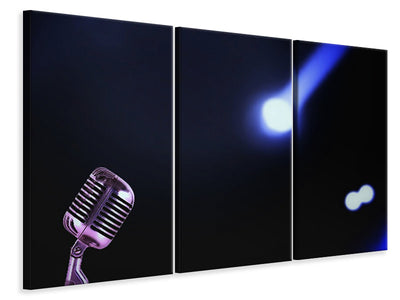 3-piece-canvas-print-microphone-in-light