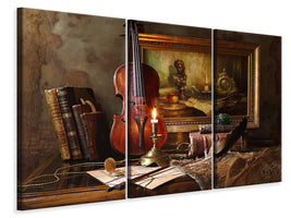 3-piece-canvas-print-still-life-with-violin-and-painting-ii