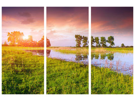 3-piece-canvas-print-sunset-on-lake