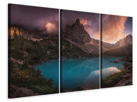 3-piece-canvas-print-turquoise-refection