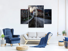 4-piece-canvas-print-an-evening-in-bruges