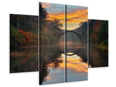 4-piece-canvas-print-autumn-garden