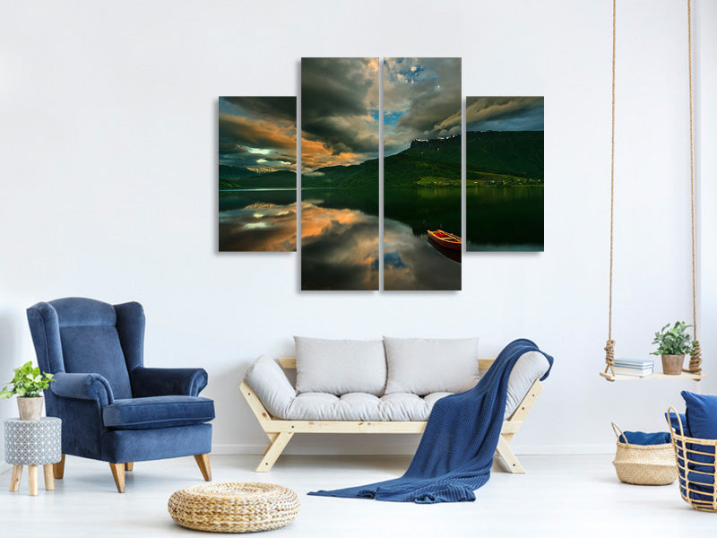 4-piece-canvas-print-boat
