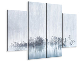 4-piece-canvas-print-cold-and-foggy-morning-in-the-swamp