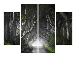 4-piece-canvas-print-dark-hedges